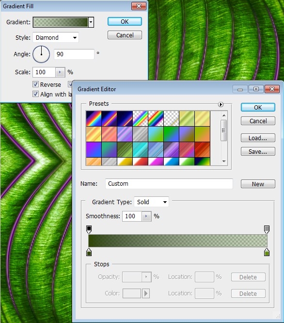 Creation of Green Shape: Step 5